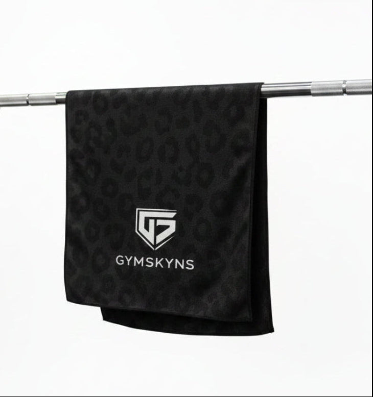Black Cheetah- Microfiber Face Towel