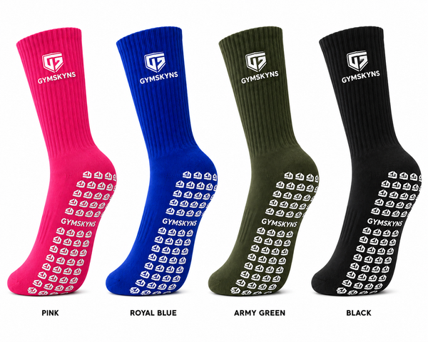 Grip Socks- Army Green in use