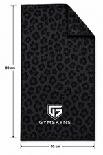 Black Cheetah-  Microfiber Face Towel