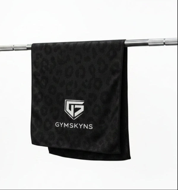 Black Cheetah-  Microfiber Face Towel